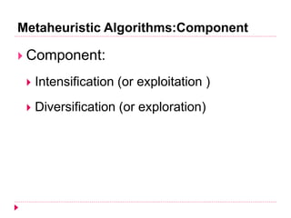 Nature inspired metaheuristics | PPT