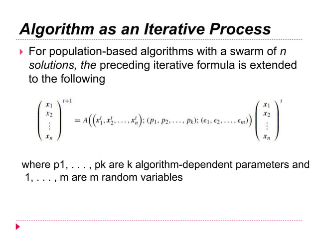 Analysis of optimization algorithms | PPT