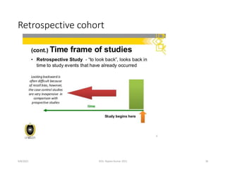 Retrospective cohort
9/8/2021 ©Dr. Rajeev Kumar 2021 36
 