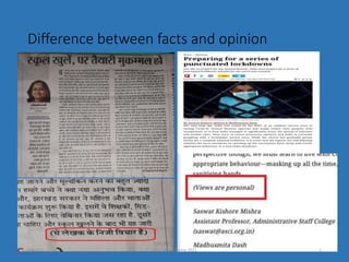 Difference between facts and opinion
9/8/2021 ©Dr. Rajeev Kumar 2021 5
 