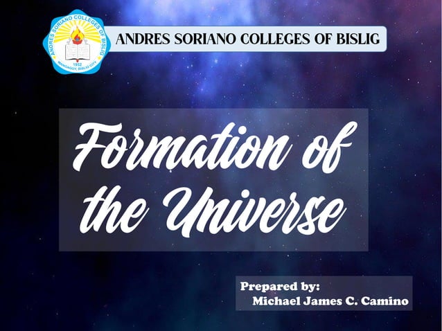 Formation of the universe | PPT