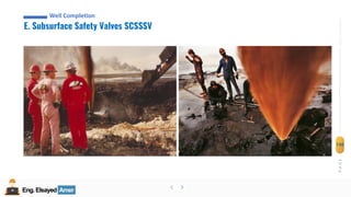 Eng.Elsayed Amer
P
A
G
E
136
Well
completion
Eng.Elsayed Amer
E. Subsurface Safety Valves SCSSSV
Well Completion
 
