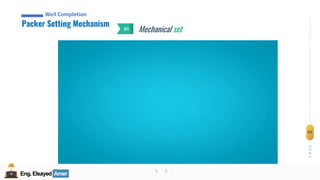 Eng.Elsayed Amer
P
A
G
E
85
Well
completion
Eng.Elsayed Amer
Mechanical set
01
Packer Setting Mechanism
Well Completion
 