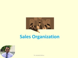 Sales Organization
Dr. Amitabh Mishra
 