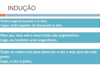 INDUÇÃO
 