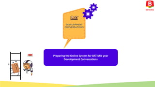 Preparing the Online System for BAT Mid year
Development Conversations
 