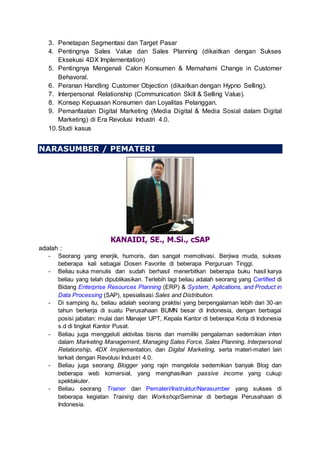 (2022) Silabus Pelatihan "Effective MARKETING & SALES PLANNING" In ...