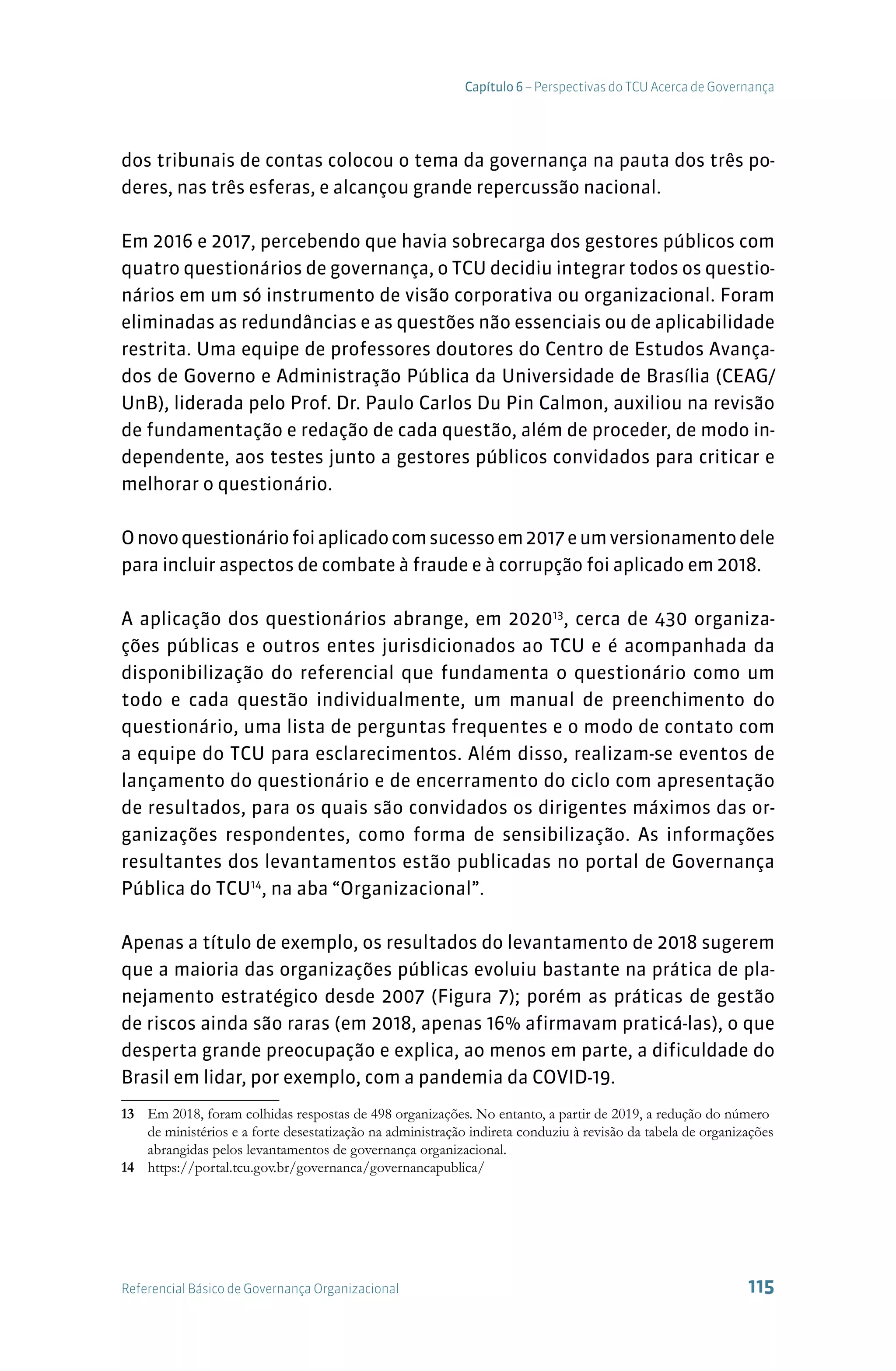 Referencial básico de governança tcu 3ª edição | PDF