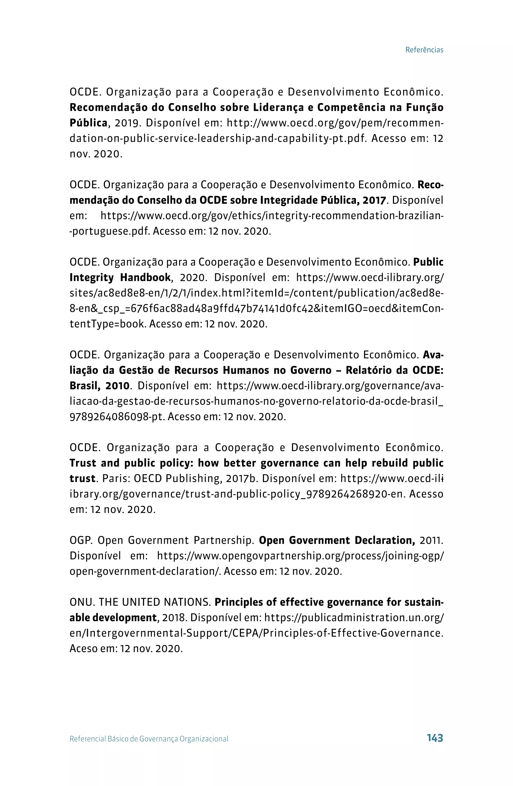 Referencial básico de governança tcu 3ª edição | PDF