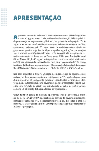 Referencial básico de governança tcu 3ª edição | PDF