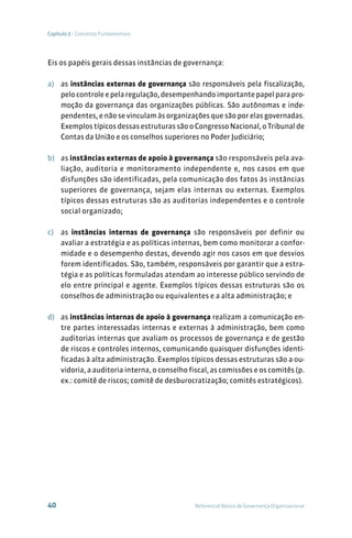 Referencial básico de governança tcu 3ª edição | PDF