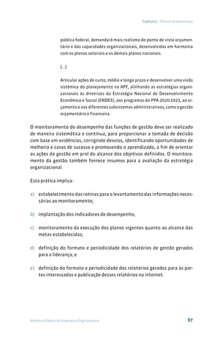 Referencial básico de governança tcu 3ª edição | PDF