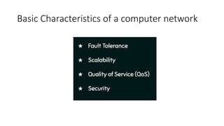 1. introduction to computer networks, data communication, types of ...