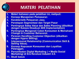 (2022) Silabus Training "Effective MARKETING & Sales PLANNING" in ...
