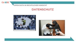 OPEN DATA IN RECHTLICHER HINSICHT
DATENSCHUTZ
 