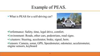 peas description of task environment with different types of properties ...