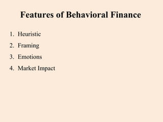 behavioral finance intro