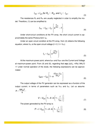 Mathematical modeling of a solar power plant under PWM control by the method of constant coefficient of short circuit current