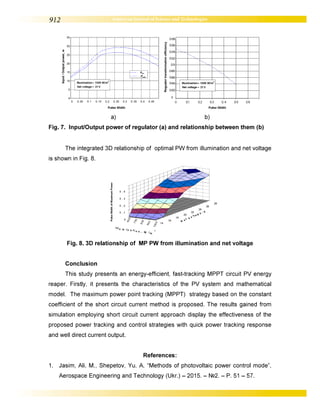 Mathematical modeling of a solar power plant under PWM control by the method of constant coefficient of short circuit current