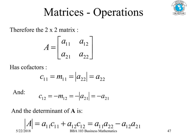 1. matrix introduction | PPT