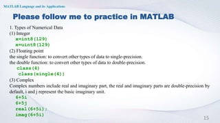 1.2 matlab numerical data | PPTX