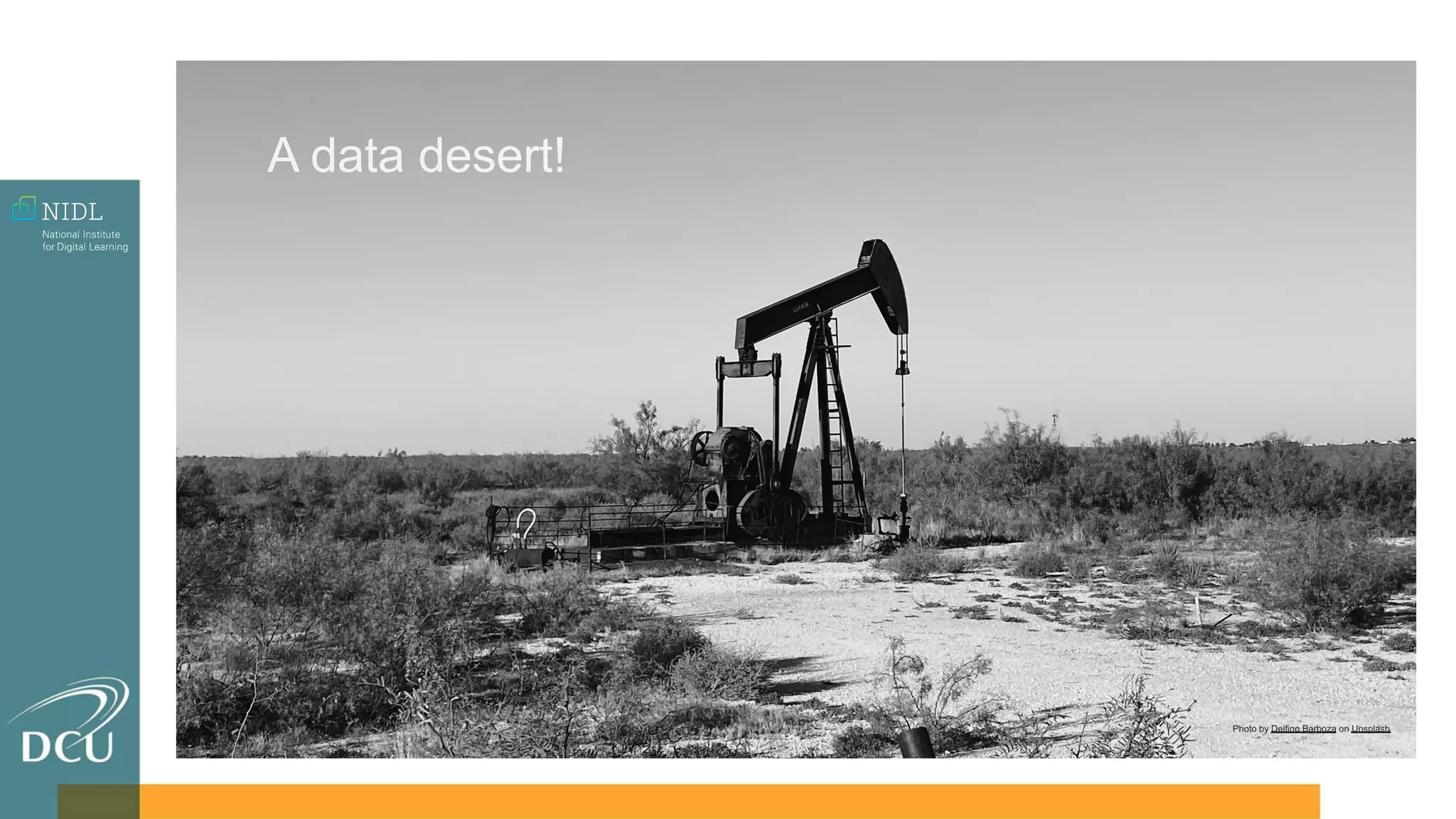 A data desert!
Photo by Delfino Barboza on Unsplash
 