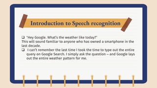 Speech Analysis | PPTX