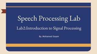 Speech Analysis | PPTX