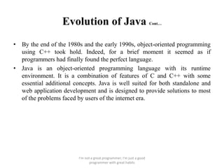 history and evaluation of java.pptx