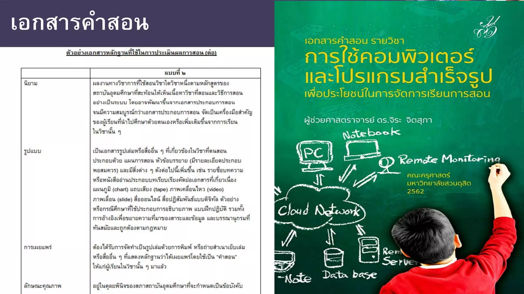 เอกสารคําสอน
 