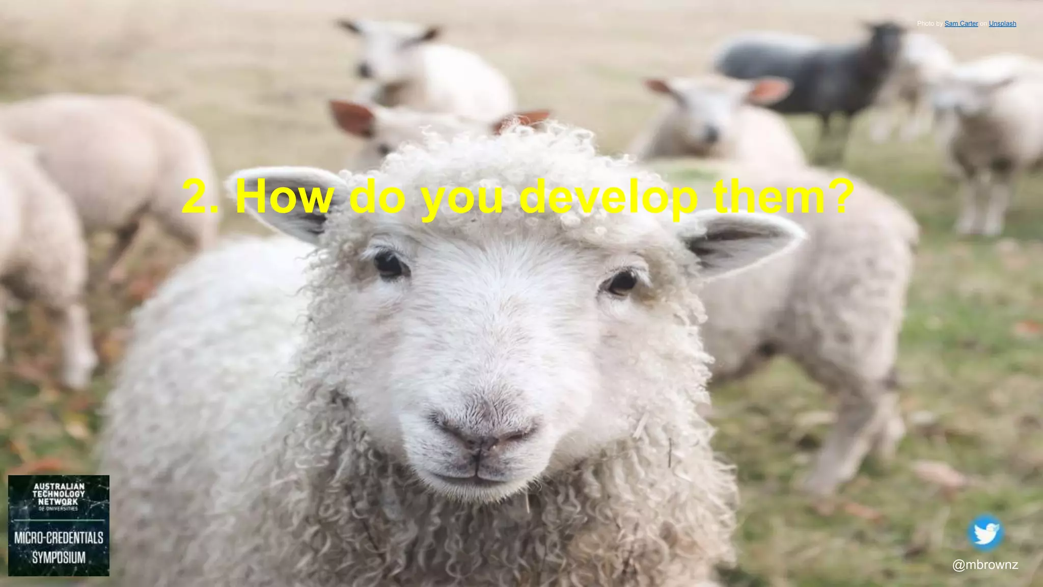 @mbrownz
2. How do you develop them?
Photo by Sam Carter on Unsplash
 