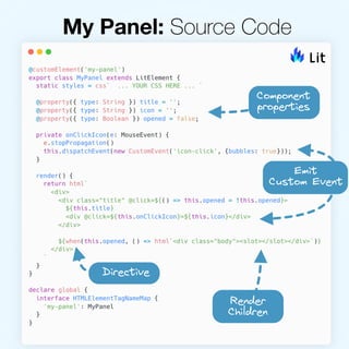 Create Web Components using Google Lit | PDF