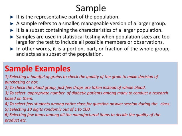 Population and Sample CPDTH pptx Science