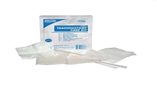 Disposable tracheostomy cleaning kit
 