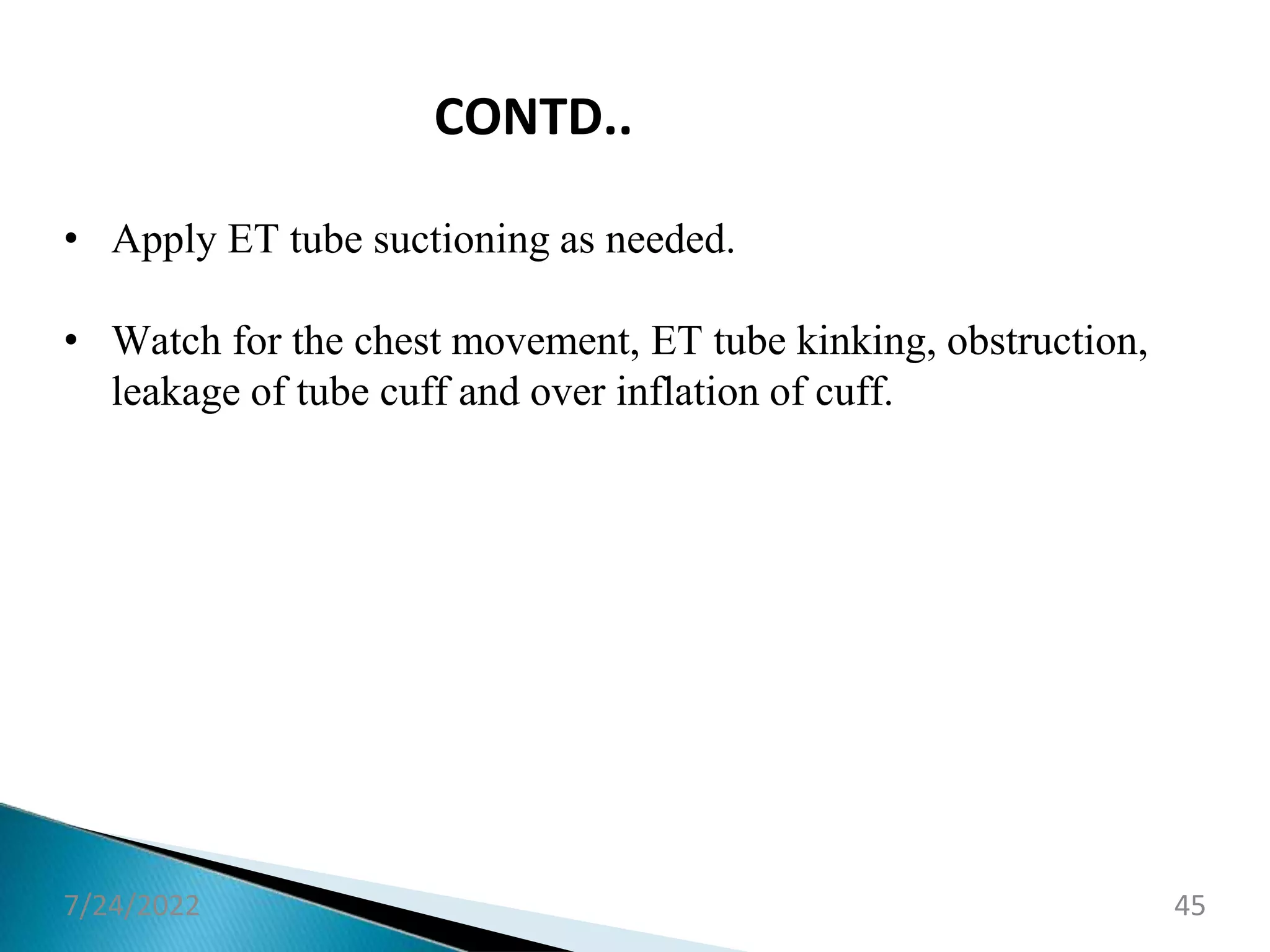 ET TUBE intubation | PPTX