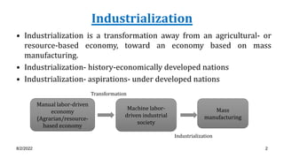 1. Industrialization and Health | PPTX