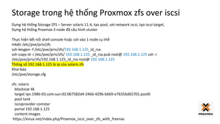 Room 1 - 2 - Nguyễn Văn Thắng & Dzung Nguyen - Proxmox VE và ZFS over ...