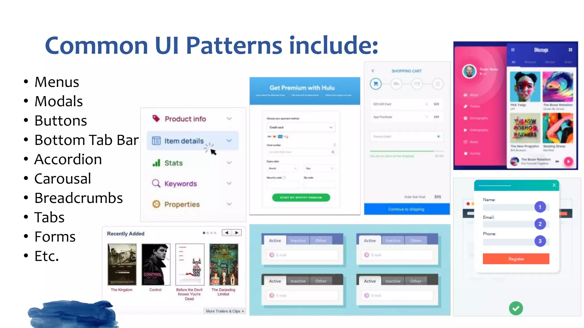 What are UI Patterns? | PPT
