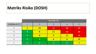 Matriks Risiko (DOSH)
 