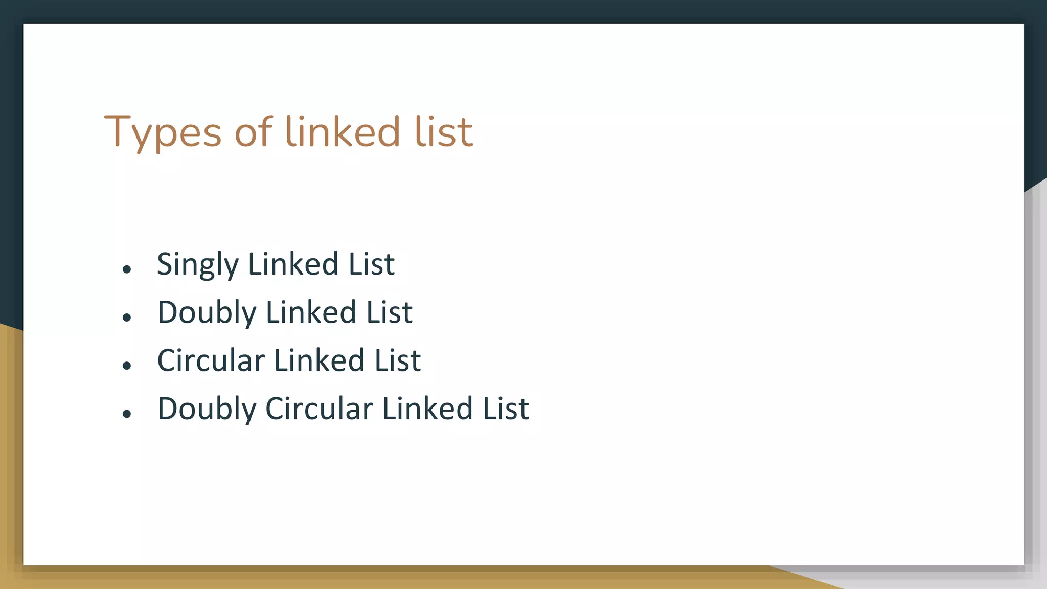 Linked list memory allocation and its types.pptx | Programming ...