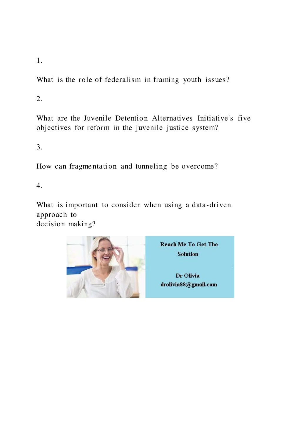 1.What is the role of federalism in framing youth issues2 PDF