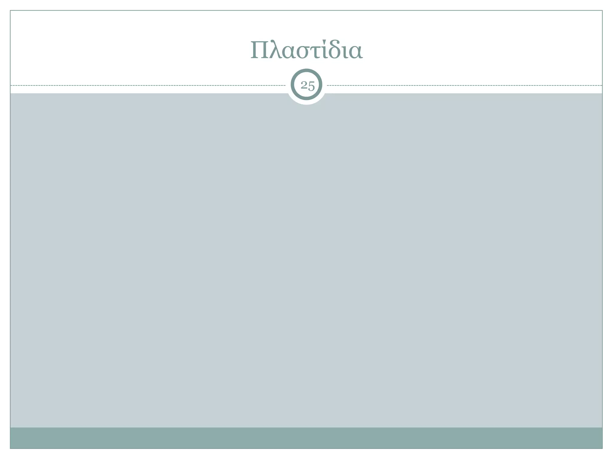 Πλαστίδια
25
 