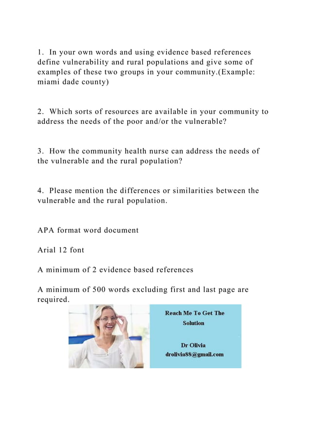 1. In your own words and using evidence based references define vul PDF