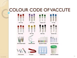 COLOUR CODE OFVACCUTE
Dr.SAMIR
10
 