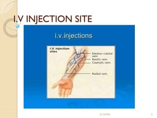 I.V INJECTION SITE
Dr.SAMIR 2
 