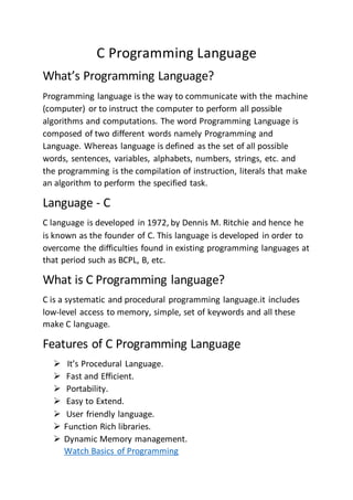 1.C Programming Language.pdf