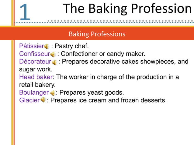 the baking profession | PPT