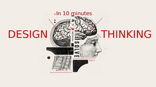 DESIGN THINKING
In 10 minutes
 