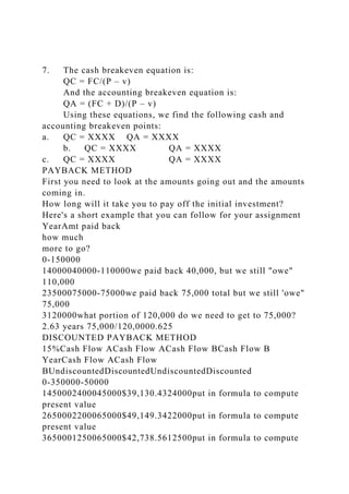 1. Payback Period and Net Present Value[LO1, 2] If a project with .docx