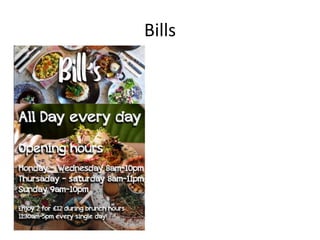Bills
 